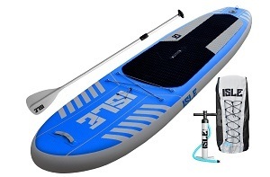 ISLE Airtech All Around Inflatable Stand Up Paddle Board Package